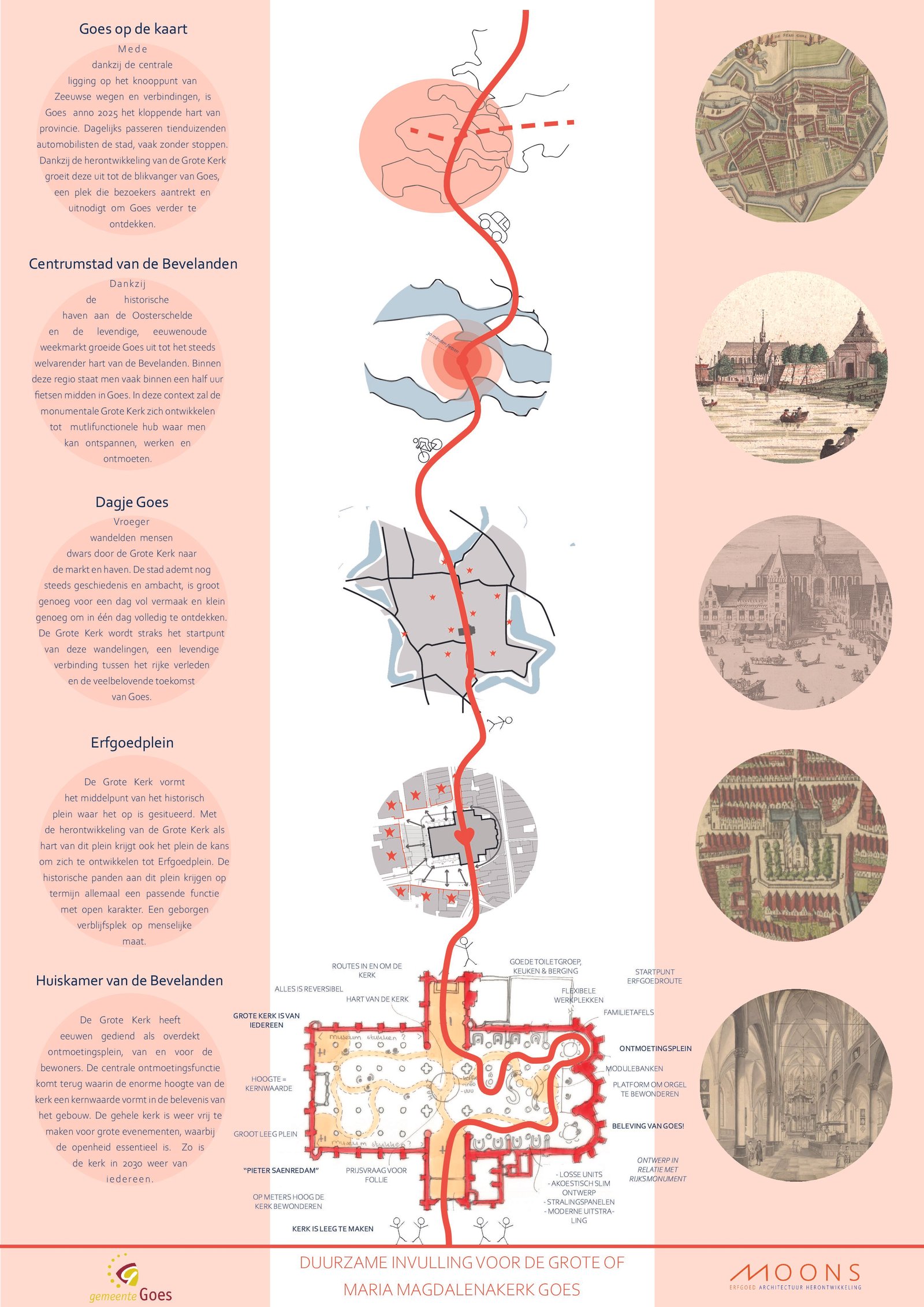 A1 poster Grote Kerk Goes GOES OP DE KAART